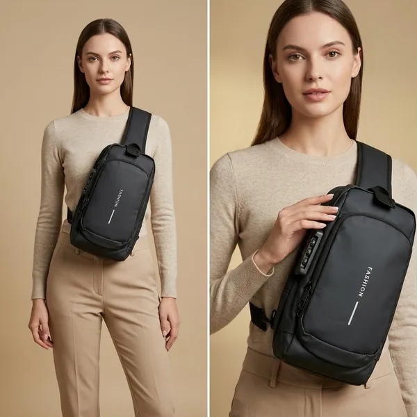 Black__Nylon_Premium_Crossbody_Sling_Bag_For_Women