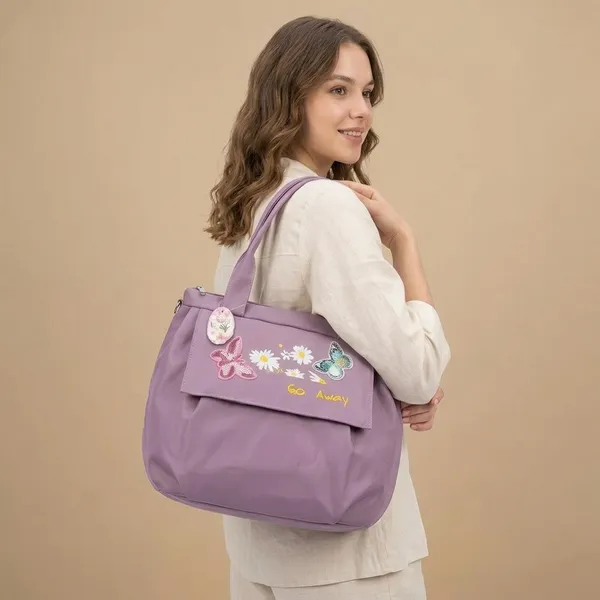 Lavender_Pu_Leather_Premium_Handbag_For_Women