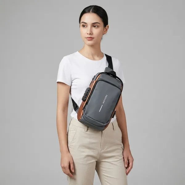 Dark_Grey_Nylon_Premium_Crossbody_Sling_Bag_For_Women