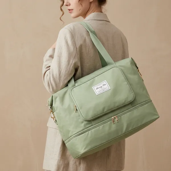 Sage_Green_Polyester_Premium_Travel_Duffel_Bag_For_Women