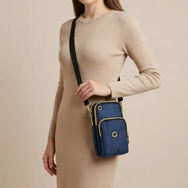 Navy_Blue_Pu_Leather_Premium_Phone_Pouch_For_Women