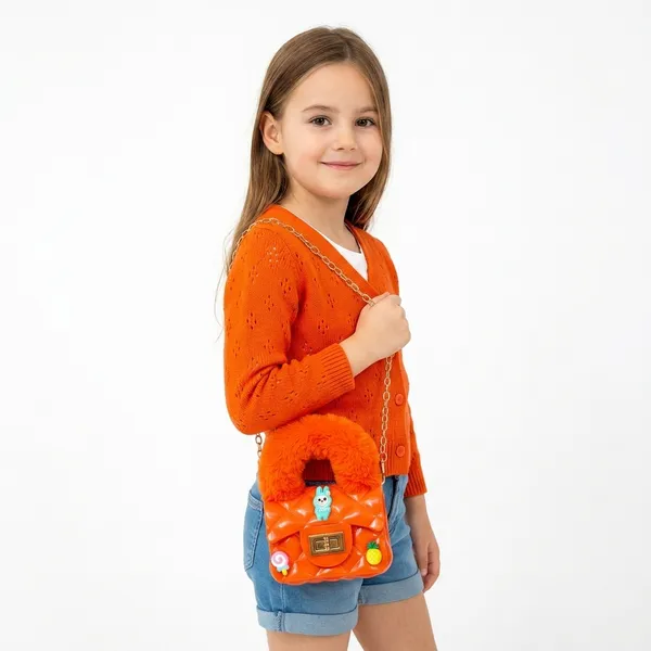 Orange_Polyester_Premium_Handbag_For_Kids