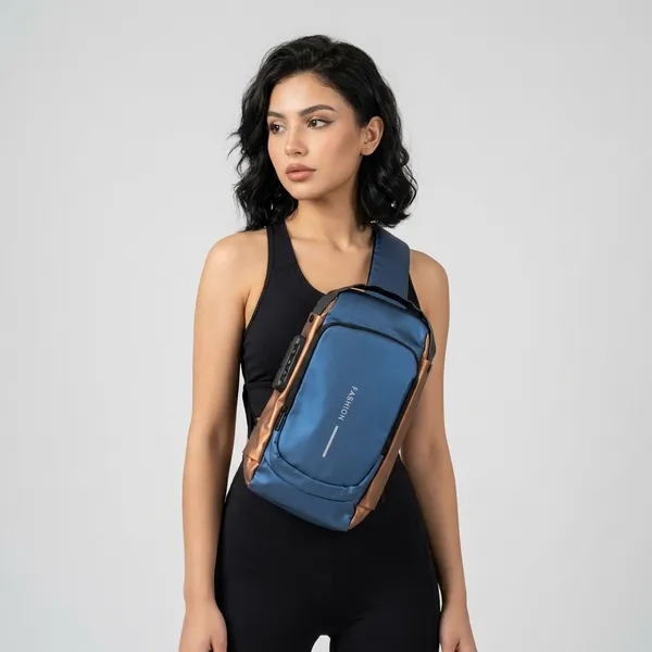 Blue_And_Brown_Pu_Leather_Premium_Waterproof_Sling_Bag_For_Women