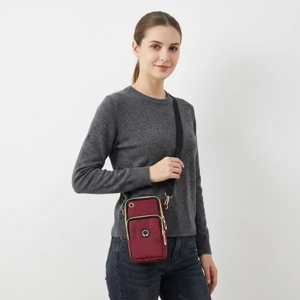 Maroon_Canvas_Premium_Phone_Pouch_For_Women
