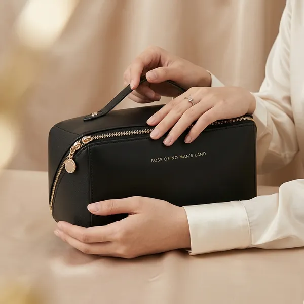 Black_Polyester_Premium_Makeup_Cosmetic_Organizer_Pouch_Bag_For_Women