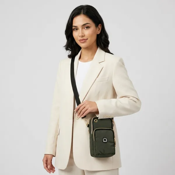 Olive_Green_Polyester_Premium_Crossbody_Phone_Bag_For_Women