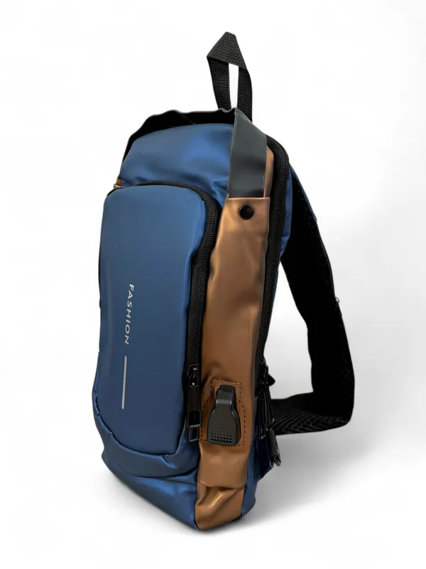 Blue_And_Brown_Pu_Leather_Premium_Waterproof_Sling_Bag_For_Women