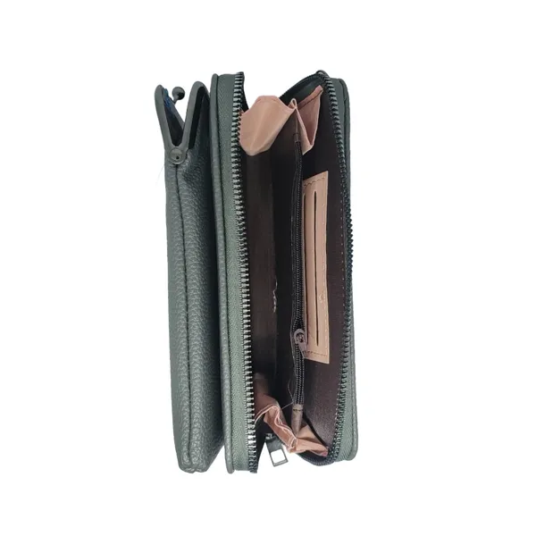 Grey_Leather_Premium_Phone_Pouch_For_Women