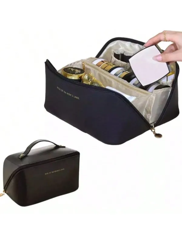 Black_Polyester_Premium_Makeup_Cosmetic_Organizer_Pouch_Bag_For_Women