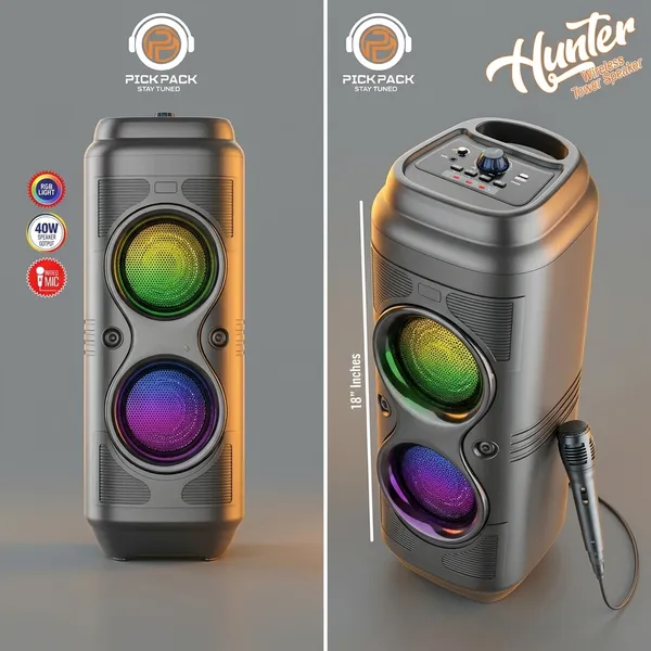 Ppbt-812_Hunter_Speker_40W_With_Wired_Mic