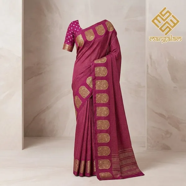 Magenta_Mysore_Crepe_Golden_Zari_Work_Saree_For_Women