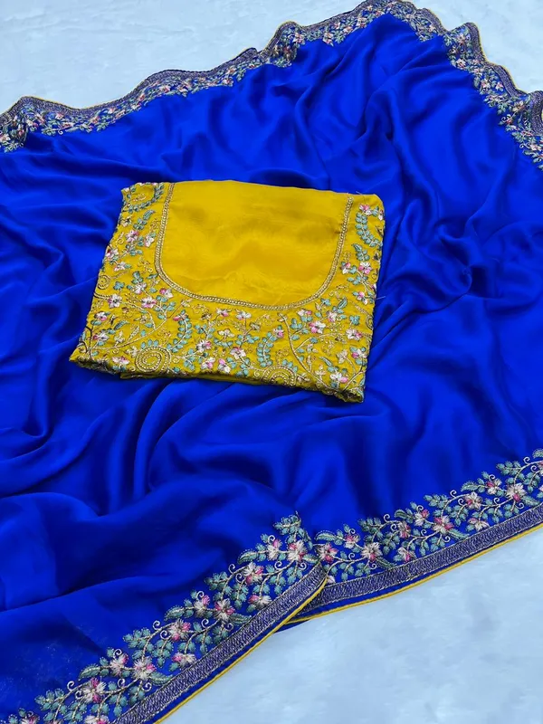 Royal_Blue_Rangoli_Embroidered_Border_Saree_For_Women