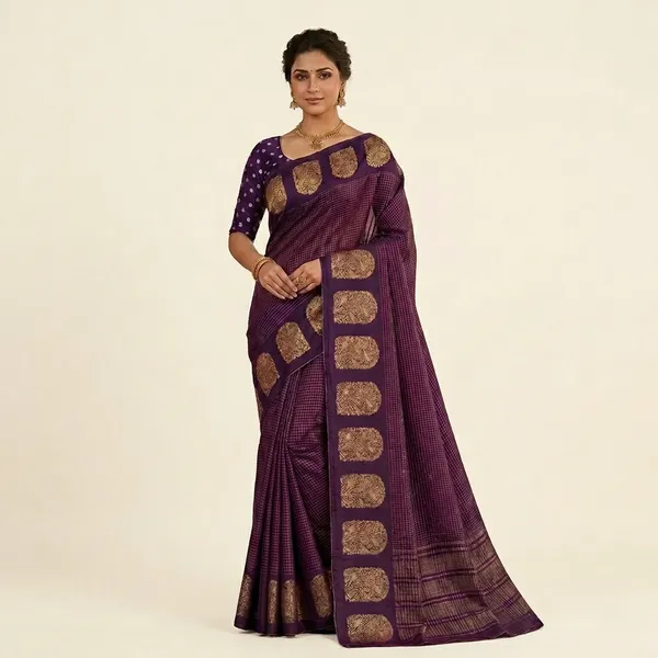 Purple_Mysore_Crepe_Golden_Zari_Work_Saree_For_Women