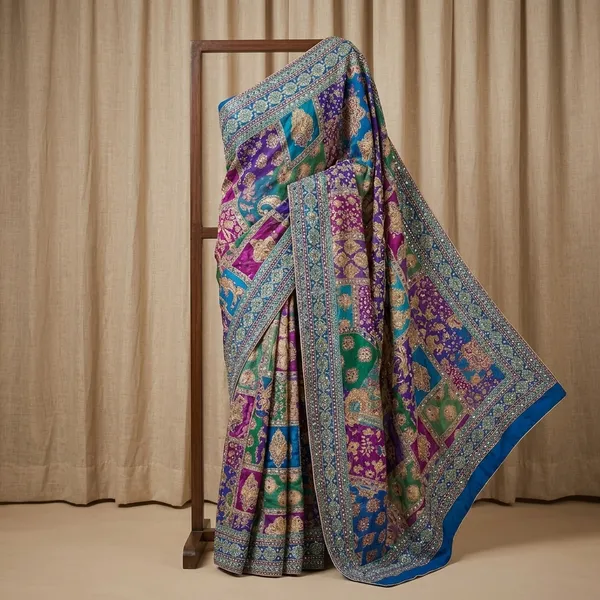 Multicolor_Pashmina_Silk_Sequin_Zari_Embellished_Saree_For_Women