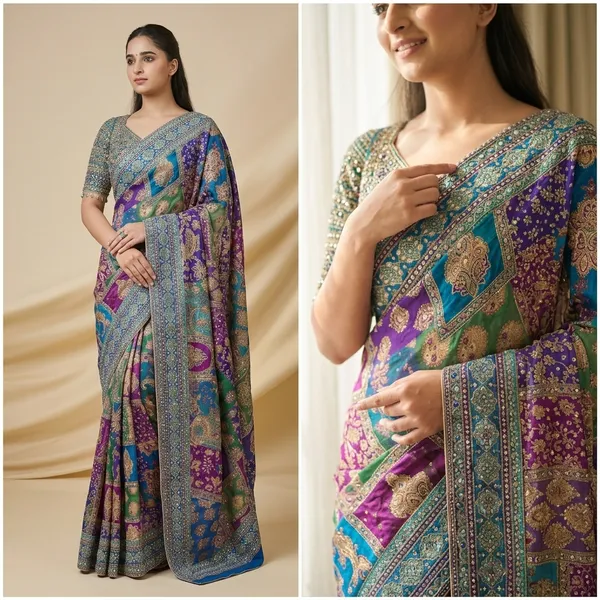 Multicolor_Pashmina_Silk_Sequin_Zari_Embellished_Saree_For_Women