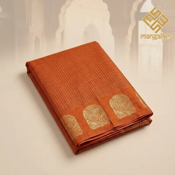Orange_Mysore_Crepe_Zari_Work_Saree_For_Women
