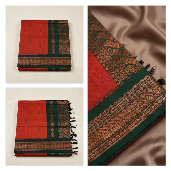 Red_Kalyani_Cotton_Silk_Handloom_Zari_Border_Saree_For_Women