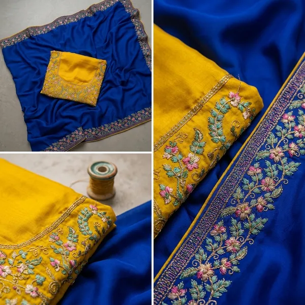 Royal_Blue_Rangoli_Embroidered_Border_Saree_For_Women