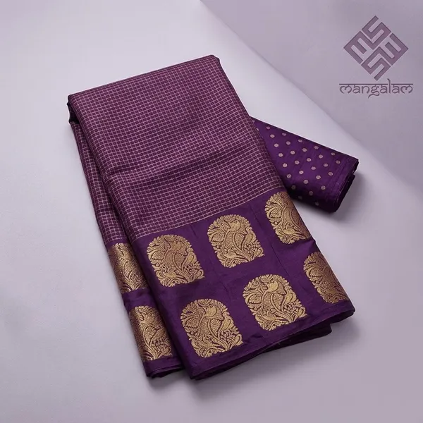 Magenta_And_Purple_Mysore_Crepe_And_Mysore_Crepe_Golden_Zari_Work_Saree_For_Women_Pack_Of_2