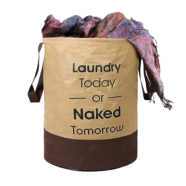 Agroha_Large_Foldable_Laundry_Bag_|_Waterproof_Storage_Organizer_with_Handles_|_Multipurpose_Clothes_Basket_for_Home_&_Travell_(Brown)