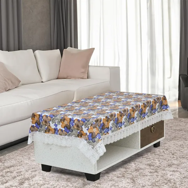 Agroha_Polyvinyl_Chloride_PVC_Dining_Rectangular_Table_Cover_&_4_Seater_Center_Table_Cloth_-_Flower_Print_Oil_Proof,_Waterproof_(Blue_Orange,_40x60_inches)