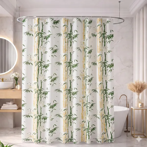 Shower_Curtain_7_Feet_|_Waterproof_PVC_Printed_Bathroom_Curtain_with_8_Rings_|_Transparent_Stone_Print_Bathtub_Curtain_|_Extra_Long_Bathroom_Liner,_Waterproof_&_Easy_to_Clean_(Green_Leaf,Pack_Of_1)