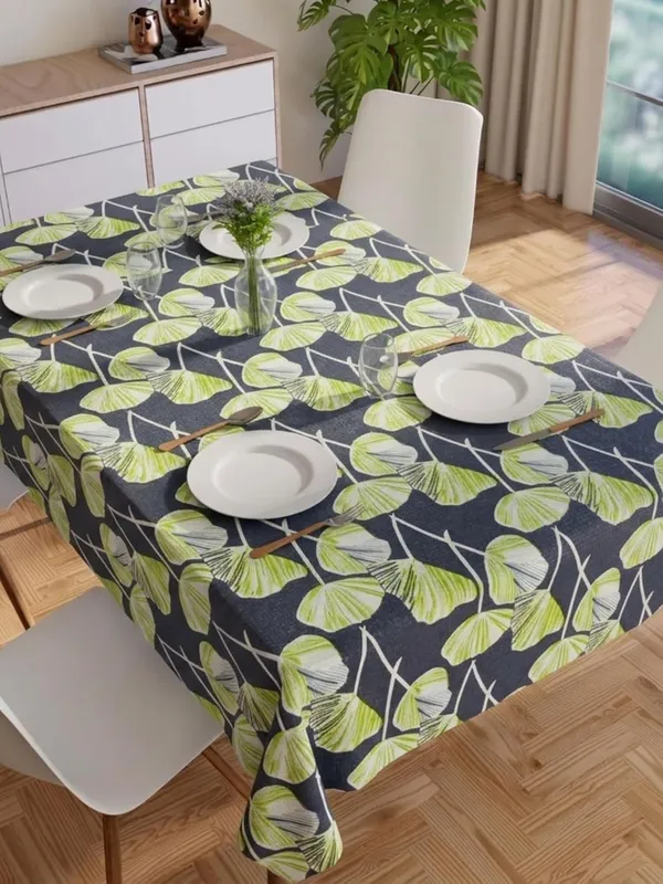 Agroha_PVC_Floral_Printed_Dining_Table_Cover,_Waterproof,_6_Seater,_54x78_Inches,_PVC_Table_Cloth/Sheet_for_Party_and_Events_(Green_Leaf)