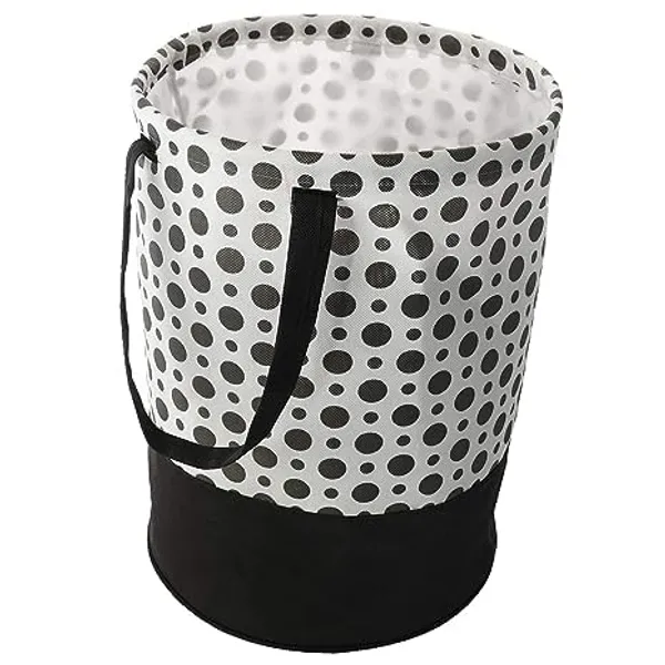 Agroha_Large_Foldable_Laundry_Bag_|_Waterproof_Storage_Organizer_with_Handles_|_Multipurpose_Clothes_Basket_for_Home_&_Travell_(Polka_Dot)