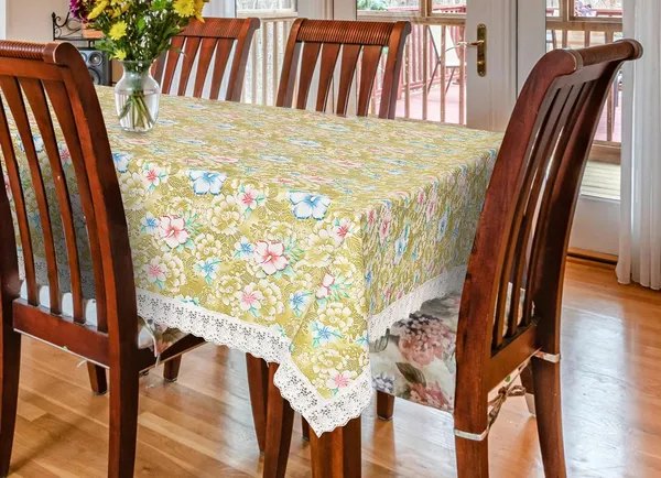 Agroha_Dining_Table_Cover,_PVC_Waterproof_Tablecloth,_Floral_Print_Design,_Rectangular,_54x78_Inches,_6_Seater,_Anti_Slip_Table_Mat_(Lite_Green,_54x78_Inches)