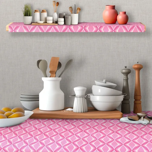 PVC_(Polyvinyl_Chloride)_Drawer_Mat_(Pink_Wave,_Large)