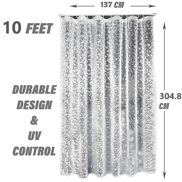 Agroha_Shower_Curtain_7_Feet_|_Waterproof_PVC_Bathroom_Curtain_with_8_Rings_|_Transparent_Stone_Print_Bathtub_Curtain_|_Extra_Long_Bathroom_Liner,_Waterproof_&_Easy_to_Clean_(Transparent,Pack_of_1)