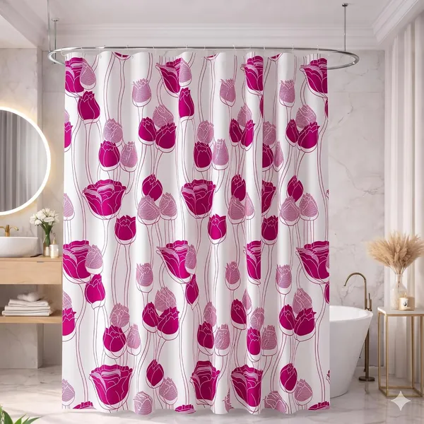 Shower_Curtain_7_Feet_|_Waterproof_PVC_Printed_Bathroom_Curtain_with_8_Rings_|_Transparent_Stone_Print_Bathtub_Curtain_|_Extra_Long_Bathroom_Liner,_Waterproof_&_Easy_to_Clean_(Pink_Rose,Pack_Of_1)
