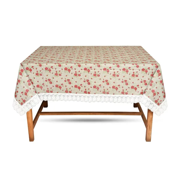 Agroha_PVC_Printed_Dining_Table_Cover_for_6_Seater_(90x60_Inch)|_Waterproof_&_Washable_Plastic_Table_Cloth_with_Lace_Border_|_Anti-Slip_Table_Cover_for_Kitchen,_Dining_&_Home_D�cor
