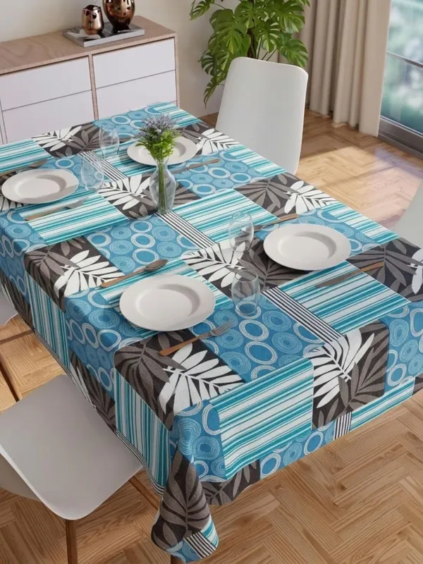 Agroha_PVC_Floral_Printed_Dining_Table_Cover,_Waterproof,_6_Seater,_54x78_Inches,_PVC_Table_Cloth/Sheet_for_Party_and_Events_(Sky_Blue)