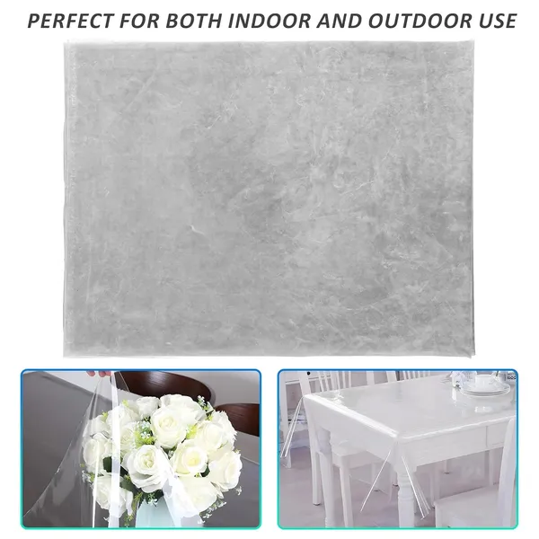 Agroha_Polyvinyl_Chloride_(PVC)_Transparent_Table_Cover_|_Water_Proof_Center_Table_Cover_48X48_Inches,_0.25Mm_Thick,_2-4_Seater,_Square_(Transparent_Without_Lace_48X48)