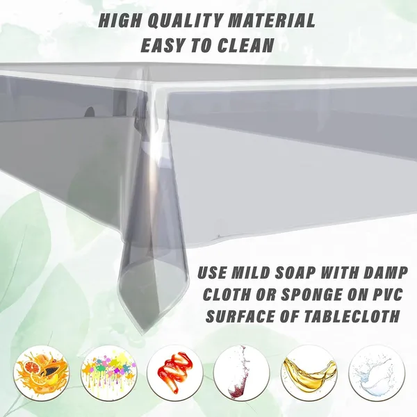 Agroha_Transparent_Table_Cover_|_Water_Proof_Dinning_Table,_54x78_inches,_0.25mm_Thick,_6_Seater,_Rectangular_(Transparent_Without_Lace_54x78)