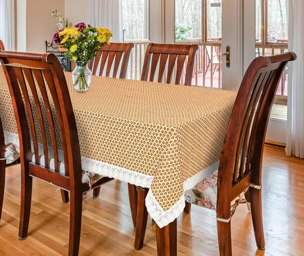 Agroha_PVC_Printed_Dining_Table_Cover_for_6_Seater_(90x60_Inch)|_Waterproof_&_Washable_Plastic_Table_Cloth_with_Lace_Border_|_Anti-Slip_Table_Cover_for_Kitchen,_Dining_&_Home_D�cor