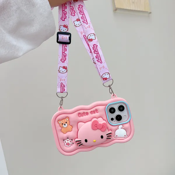 Pink_Silicone_Hello_Kitty_Character_Phone_Case_With_Wrist_Strap