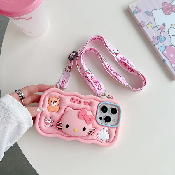 Pink_Silicone_Hello_Kitty_Character_Phone_Case_With_Wrist_Strap