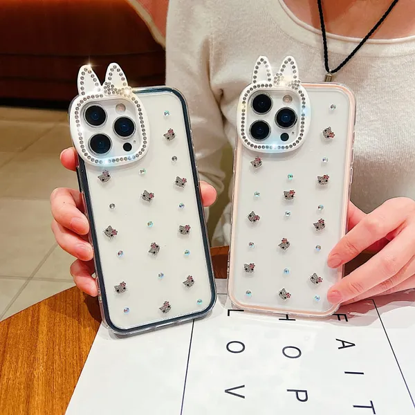 Clear_Tpu_Crystal_Bunny_Ear_Rhinestone_Phone_Case