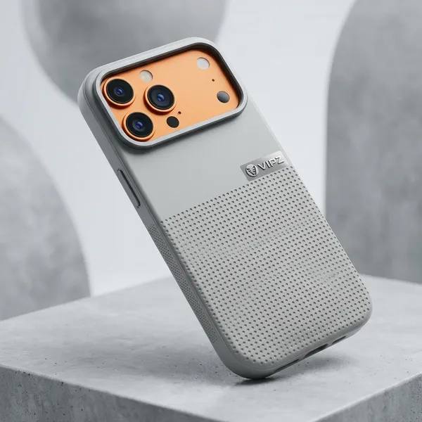 Grey_Pc_Textured_Camera_Protection_Mobile_Phone_Case