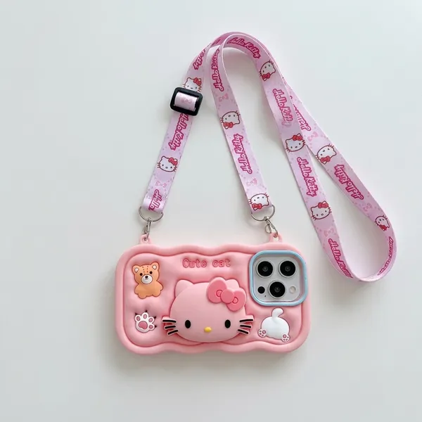 Pink_Silicone_Hello_Kitty_Character_Phone_Case_With_Strap