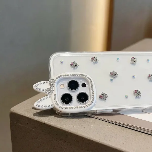 Clear_Tpu_Crystal_Bunny_Ear_Rhinestone_Phone_Case