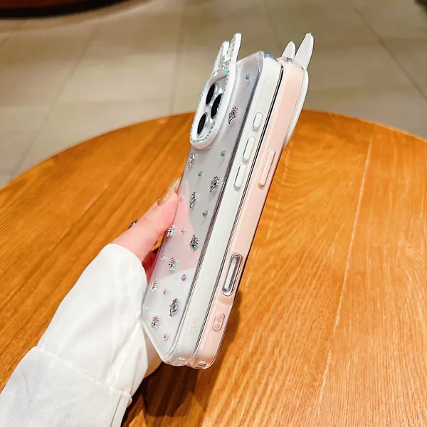 Clear_Tpu+Pc_Rhinestone_Bunny_Ears_Mobile_Phone_Case