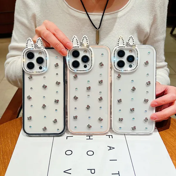 Clear_Tpu+Pc_Rhinestone_Bunny_Ears_Mobile_Phone_Case