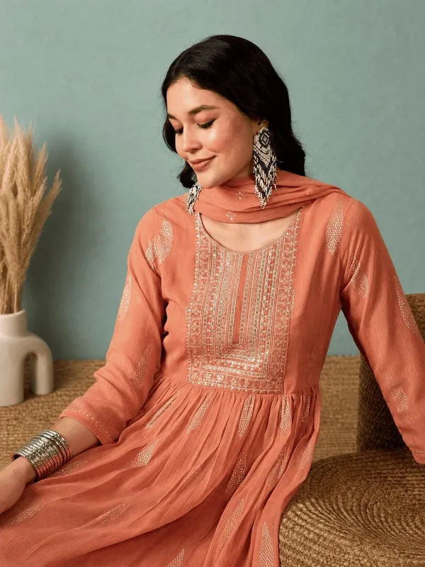 Women_Ethnic_Embroidered_With_Foil_Print_Work_Kurti_Set