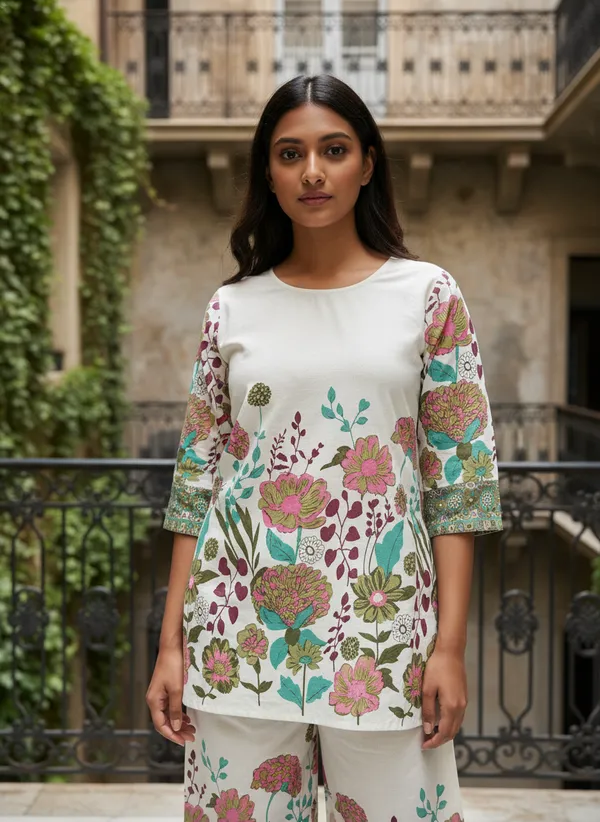 Women's_Khadi_Cotton__Co-Ord_Set_-Ivory