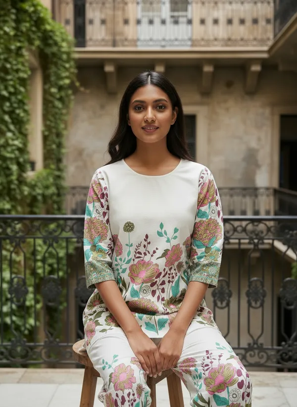 Women's_Khadi_Cotton__Co-Ord_Set_-Ivory