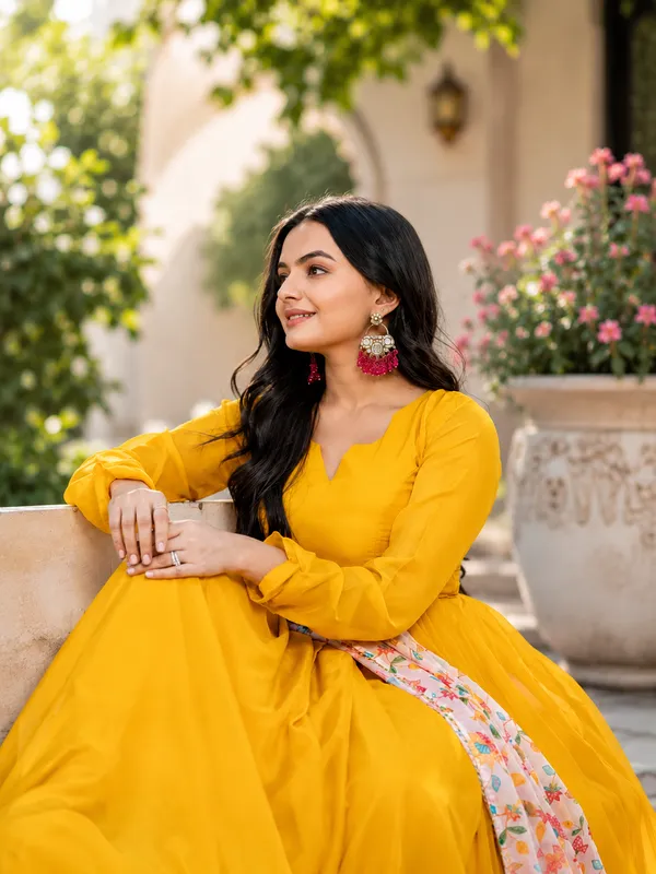 Georgette_gown_With_A_Digital_Dupatta.Elevate_Your_Style_With_This_Elegant_Ensemble_From_Women_Ethnic