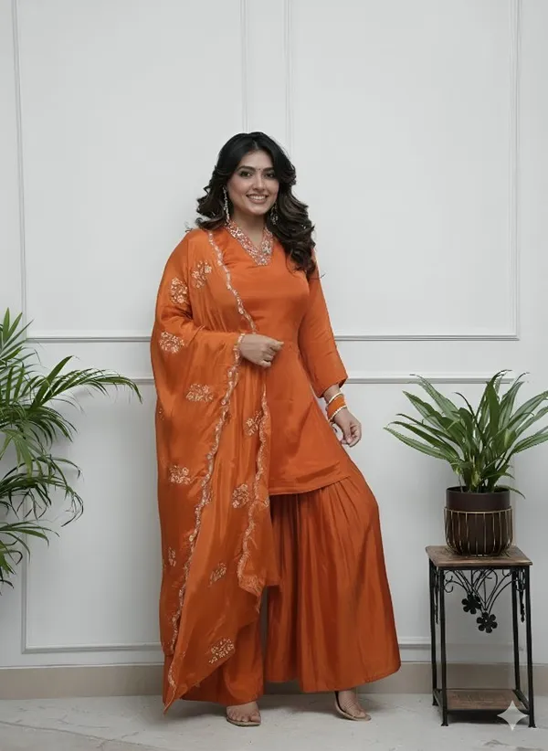 Women_Ethnic_Embroidered_Sequence_Lace_Work_Kurti_Set